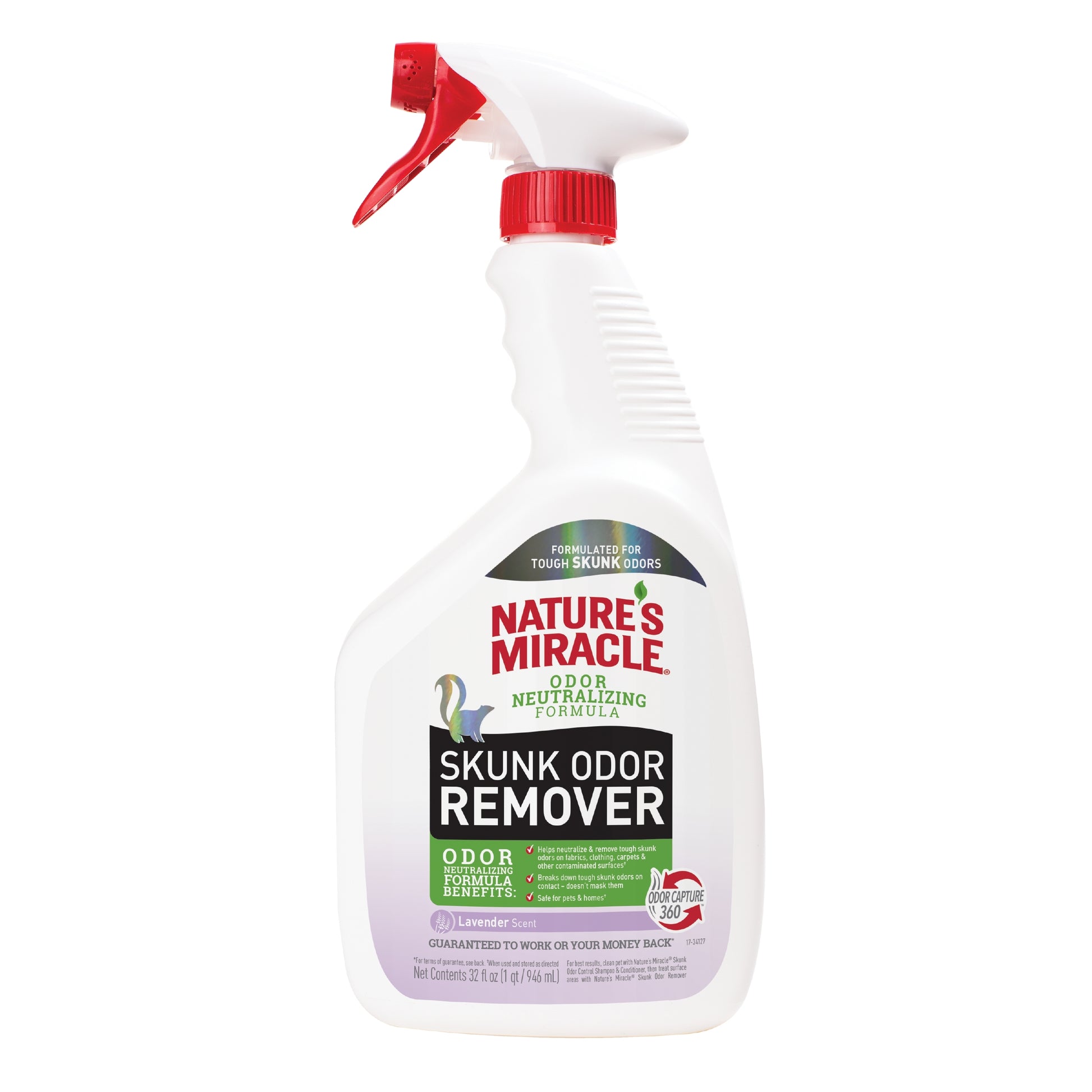 Nature's Miracle Skunk Odor Remover Lavender 32 oz 018065984210