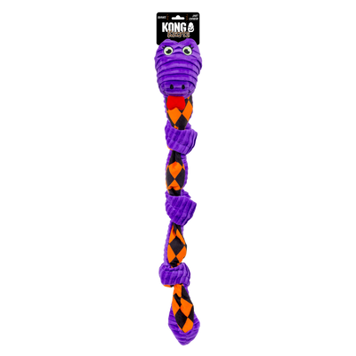 KONG Halloween Knots Snake Dog Toy Purple Medium/Large 035585508283