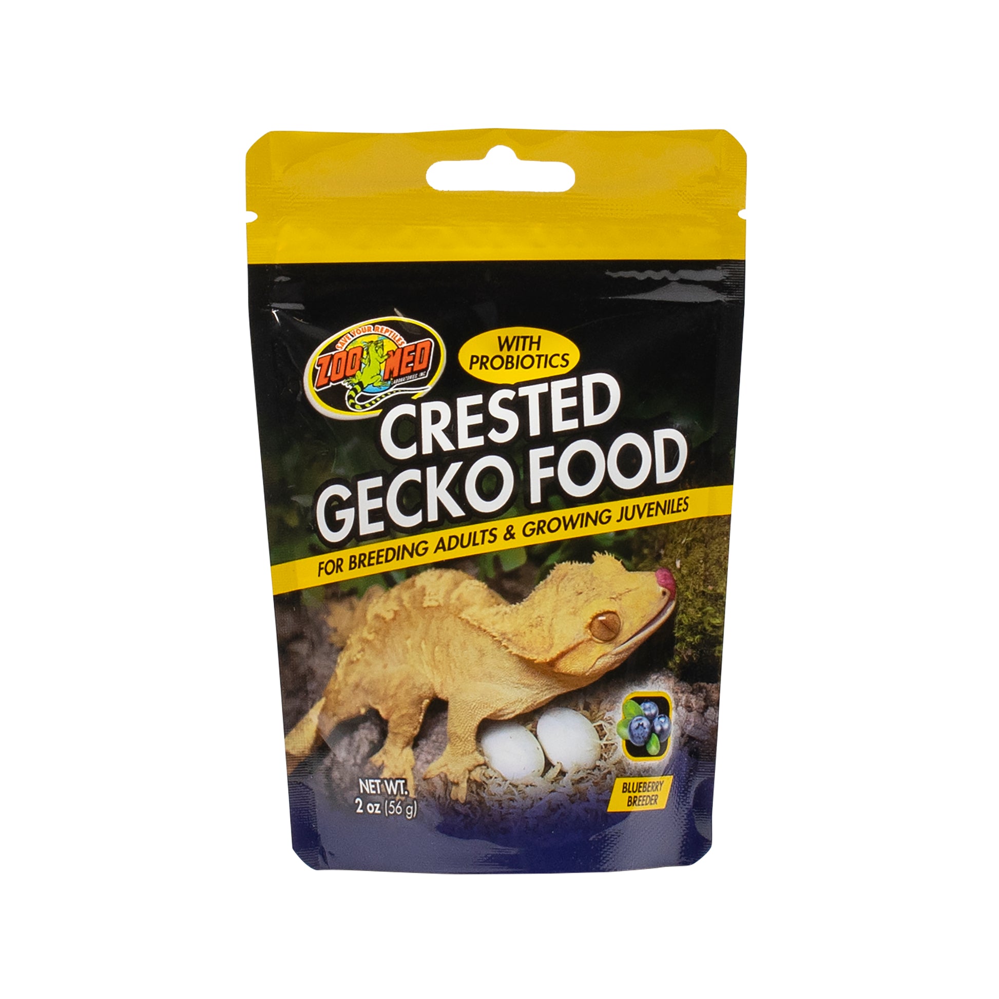 Zoo Med Crested Gecko Premium Blended Gecko Food Blueberry Flavor 2 oz 097612403190