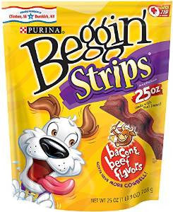 Beggin Strips Bacon/Beef 4/25oz {L+1}381085 038100141804