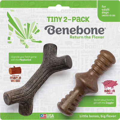 Benebone D Wag Bcn Stk Pup 2pk 854111004712