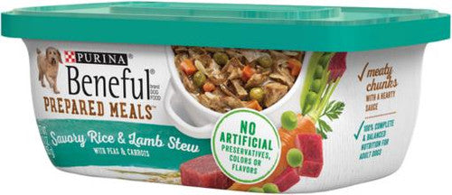 Beneful Prepared Meals Rice And Lamb Stew 8/10OZ {L + 1} 178343 - Dog