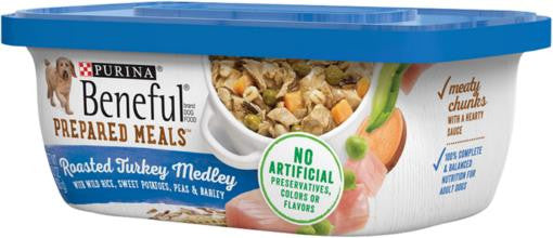 Beneful Prepared Meals Roasted Turkey Medley 8/10OZ {L-1} 178345 017800109680