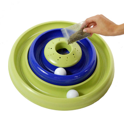 Bergan Catnip Hurricane Cat Toy Green, Blue