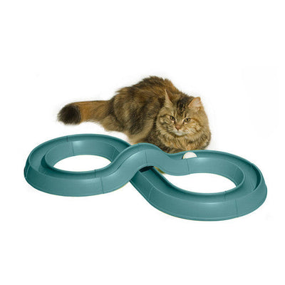 Bergan Turbo Track Cat Toy Slate Blue 1 Pack