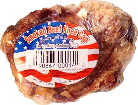 Best Buy Bones USA Smoked Beef Knee Cap Chew Treat Medium {L + 1} 395155 - Dog