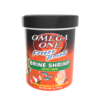 Omega One Freeze Dried Brine Shrimp Fish Food .67 oz 698220003217