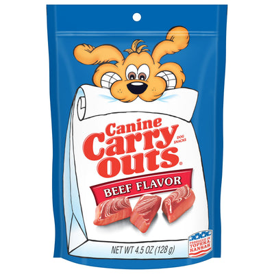 Canine Carry Outs Beef Flavor Dog Treats 4.5 oz 079100520008