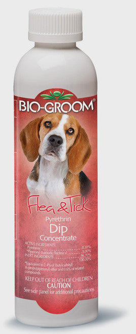 Bio Groom Flea & Tick Pyrethrin Dip 8 oz - Dog