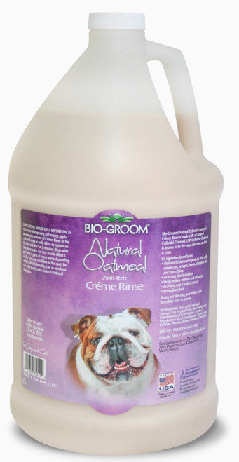 Bio Groom Natural Oatmeal Soothing Anti - Itch Creme Rinse 1 gal - Dog