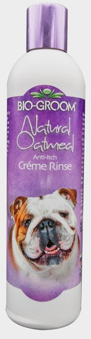 Bio Groom Natural Oatmeal Soothing Anti - Itch Creme Rinse 12 oz - Dog