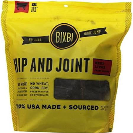 Bixbi Dog Hip & Joint Beef Liver Jerky 15oz {L+x} 091037018267