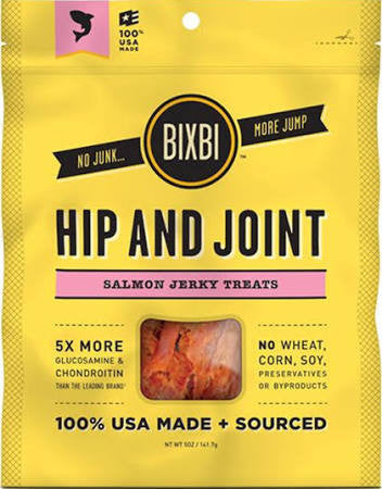 Bixbi Dog Hip & Joint Salmon Jerky 5oz {L + x}