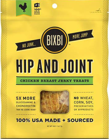 Bixbi Hip And Joint Chicken Breast Jerky Dog Treats-15-oz-{L+x} 091037018243
