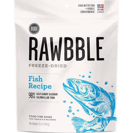 Bixbi Rawbble Dog Freeze Dried Fish 13oz {L+x} 091037509451