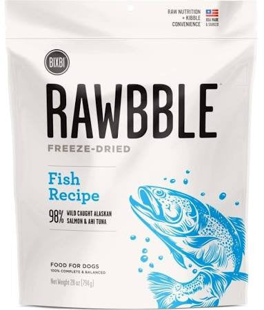 Bixbi Rawbble Dog Freeze Dried Fish 28oz {L+x} 091037509468