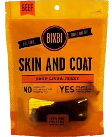 Bixbi Skin And Coat Chicken Breast Jerky Dog Treats-5-oz-{L+x} 091037018007