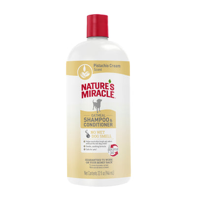 Nature's Miracle Oatmeal Shampoo & Conditioner Pistachio Cream 32 oz 018065284136