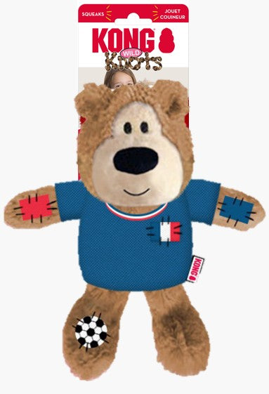 KONG Wild Knots Sport Bear Dog Toy France Medium 035585539027