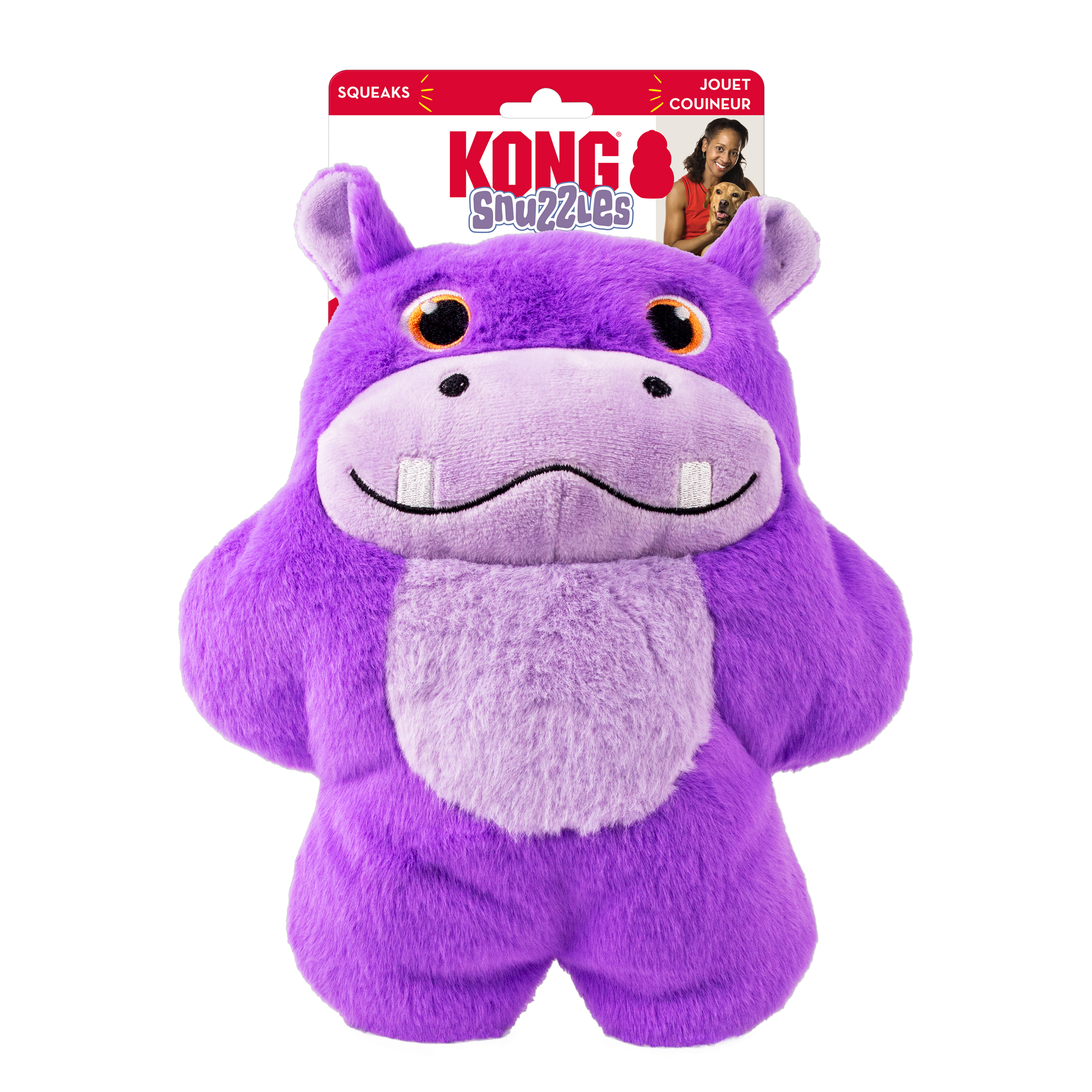 KONG KONG Snuzzles Hippo Dog Toy X-Large 035585506654