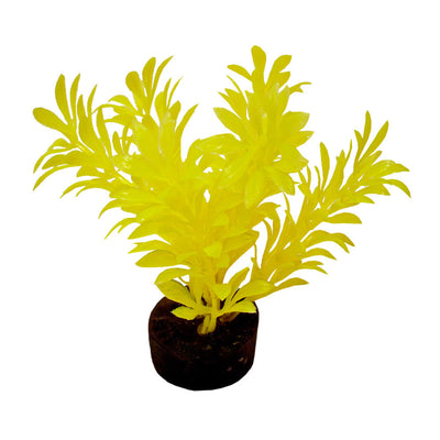 Blue Ribbon ColorBurst Florals Exotic Aquarium Plant Neon Yellow 4 in