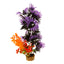 Blue Ribbon ColorBurst Florals Gravel Base Bush Plant Black Purple 8.5 in - Aquarium