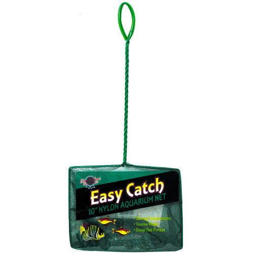 Blue Ribbon Easy Catch Coarse Mesh Net Green 10 in - Aquarium