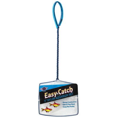 Blue Ribbon Easy Catch Net Fine Mesh Blue/White 5 in