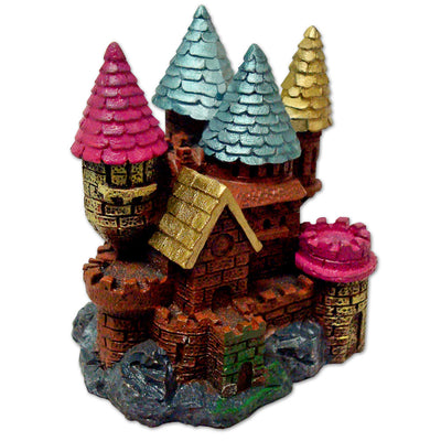 Blue Ribbon Exotic Environments Aqua Critter's II Castle Aquarium Ornament Multi-Color 2.25 in