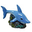 Blue Ribbon Exotic Environments Aqua Critter's Smiley Shark Aquarium Statue Black, Blue, Green 2.5 in