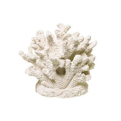 Blue Ribbon Exotic Environments Branch Coral Centerpiece Aquarium Ornament White 6 in