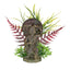 Blue Ribbon Exotic Environments Buddha Warrior Statue with Plants Multi-Color 4.5in SM