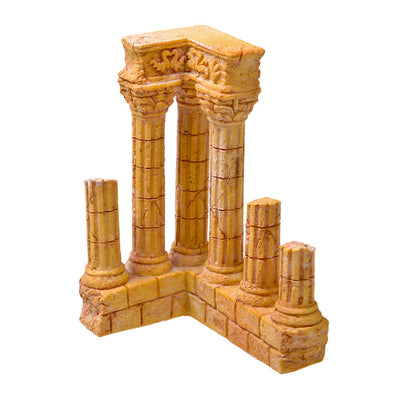 Blue Ribbon Exotic Environments Column Ruins Aquarium Ornament Terra Cotta 4.25 in