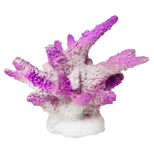 Blue Ribbon Exotic Environments Finger Coral Aquarium Ornament Purple 3.25