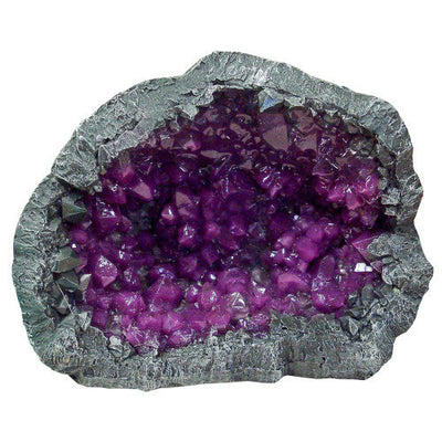 Blue Ribbon Exotic Environments Geode Stone Purple 4.5 in - Aquarium