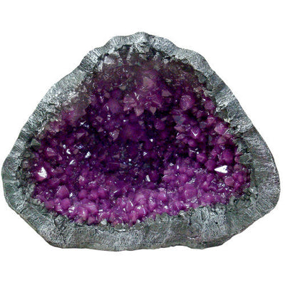 Blue Ribbon Exotic Environments Geode Stone Purple 6.5 in - Aquarium