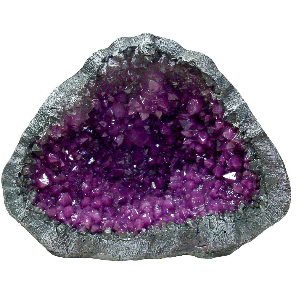 Blue Ribbon Exotic Environments Geode Stone Purple 6.5 in