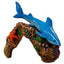 Blue Ribbon Exotic Environments Great White Shark Aquarium Statue Multi-Color 4 in