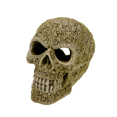 Blue Ribbon Exotic Environments Haunted Skull Aquarium Ornament 3.75in SM