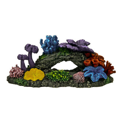 Blue Ribbon Exotic Environments Hawaiian Reef Aquarium Ornament Multi - Color 6in LG