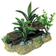 Blue Ribbon Exotic Environments Log Cavern Aquarium Ornament with Plants Multi - Color 5