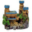Blue Ribbon Exotic Environments Medieval Castle Aquarium Ornament with Tall Towers Multi - Color 4 in Mini