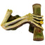 Blue Ribbon Exotic Environments Pirate Arm Aquarium Ornament with Map Beige Brown Green 3.5