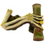 Blue Ribbon Exotic Environments Pirate Arm Aquarium Ornament with Map Beige, Brown, Green 3.5 in