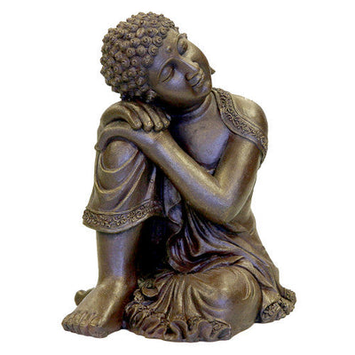 Blue Ribbon Exotic Environments Resting Buddha Aquarium Statue Grey 6.7