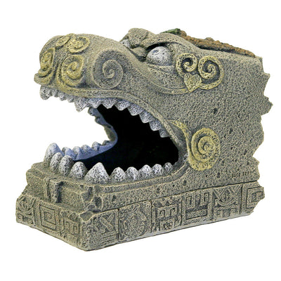 Blue Ribbon Exotic Environments Serpent Head Tomb Aquarium Statue 5 in