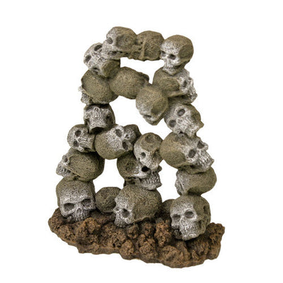 Blue Ribbon Exotic Environments Skull Archway Aquarium Ornament Brown/Grey 6.5in SM