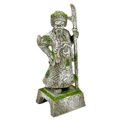 Blue Ribbon Exotic Environments Thai Warrior Aquarium Statue with Moss Grey Green 8.5