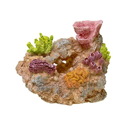 Blue Ribbon Ornament Coral Reef Rock Small {L - 2} - Aquarium