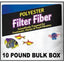 Blue Ribbon Polyester Filter Fiber 10lb Bulk Box {L - 1}030786(D) - Aquarium